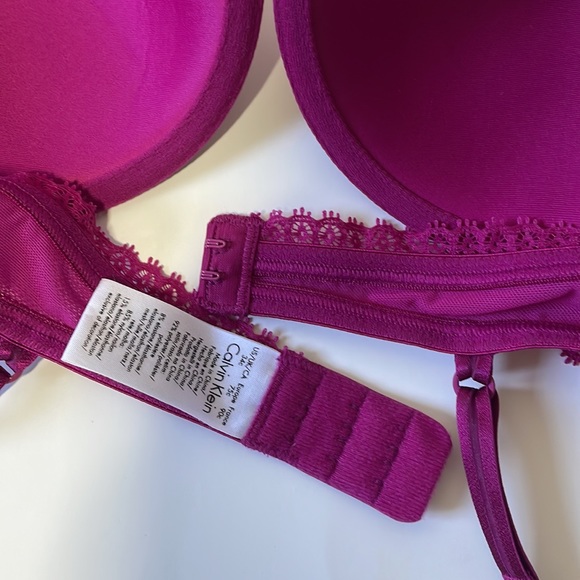 🟡 Calvin Klein Demi Bra - Fuchsia - 34C - Picture 5 of 5